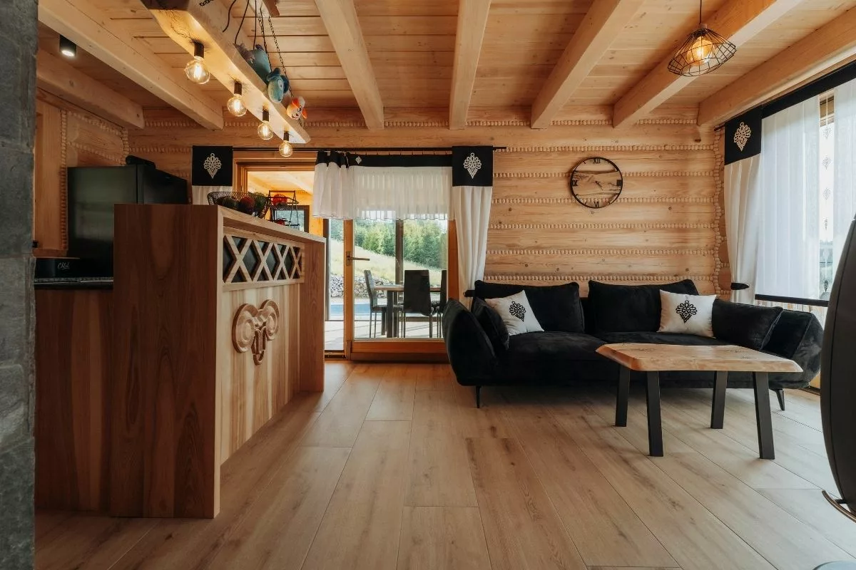 SPAcowka - inside, living room SPAcowka - inside, living room